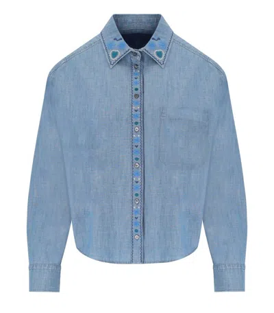 Weekend Max Mara Musette Light Blue Shirt