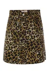 Weekend Max Mara Spotted Cotton Skirt In Beige
