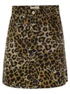 WEEKEND MAX MARA WEEKEND MAX MARA NADIR PRINTED COTTON MINI SKIRT