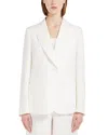 Weekend Max Mara Nalut Flax Linen Blazer In White