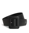Weekend Max Mara Nappa Leather Tonal Belt In Black
