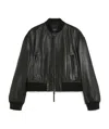 Weekend Max Mara Syntethic Leather Jacket With Zip In Black