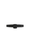 Weekend Max Mara Nappa Sheepskin Belt In Black