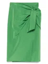 Weekend Max Mara Narsete Midi Skirt In Green