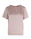 Weekend Max Mara Crew-neck Button-closure Top In Pink