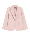 Weekend Max Mara Natural Stretch Wool Blazer In Pink