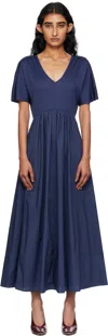 Weekend Max Mara Navy Bronzo Midi Dress