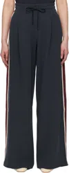 Weekend Max Mara Navy Marsala Lounge Pants In 002 Navy