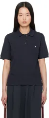Weekend Max Mara Short-sleeved Polo Shirt In 001 Navy