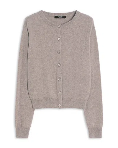 Weekend Max Mara Nebbia Cardigan Sweater In Gray
