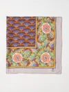 Weekend Max Mara Silk Printed Twill Scarf In Multi