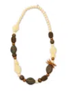Weekend Max Mara Beaded-embellishment Necklace In Green