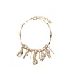 Weekend Max Mara Oidium Necklace With Gold Pendants In Yellow