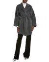 Weekend Max Mara Nella Wool & Alpaca-blend Coat In Black