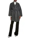 Weekend Max Mara Nella Wool & Alpaca-blend Coat In Gray