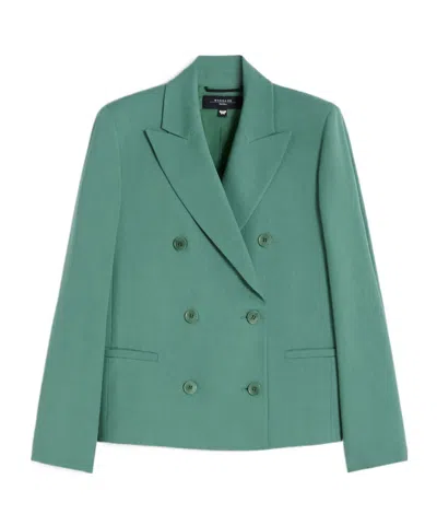Weekend Max Mara Nembi Double-breasted Blazer In Blue