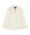 Weekend Max Mara Nervoso Sabbia Double-breasted Blazer In White
