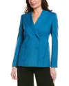 Weekend Max Mara Nervoso Wool Blazer In Blue