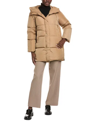 Weekend Max Mara Newbembo Quilted Coat In Brown