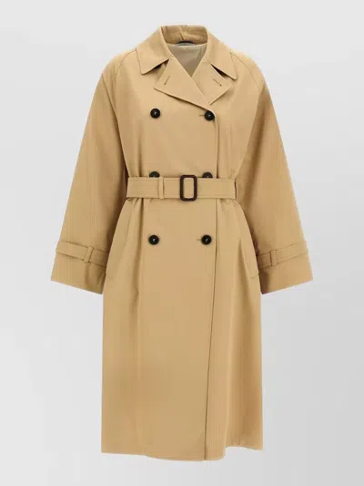 Weekend Max Mara Ninfa Capsule Artist Trench Coat In Brown