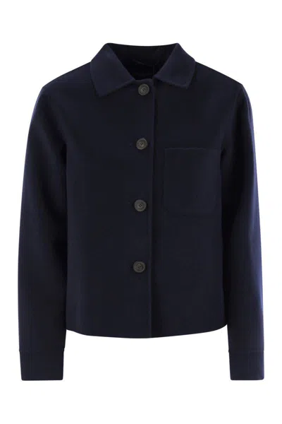 Weekend Max Mara Nordica - Shirt Jacket In Wool In Blue