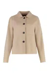 Weekend Max Mara Button-fastening Patch-pocket Jacket In Brown