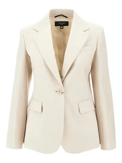 Weekend Max Mara Notched-lapel Blazer In Neutral