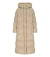 Weekend Max Mara Novak Beige Reversible Hooded Down Jacket In Neutral