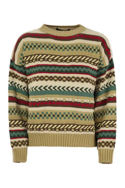 WEEKEND MAX MARA WEEKEND MAX MARA NOVARA - COTTON JUMPER WITH JACQUARD DESIGN
