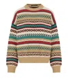 Weekend Max Mara Women's Novara - Cotton Jumper With Jacquard Design Sweater In Brown