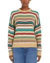 Weekend Max Mara Women's Novara - Cotton Jumper With Jacquard Design Sweater In Biscuit