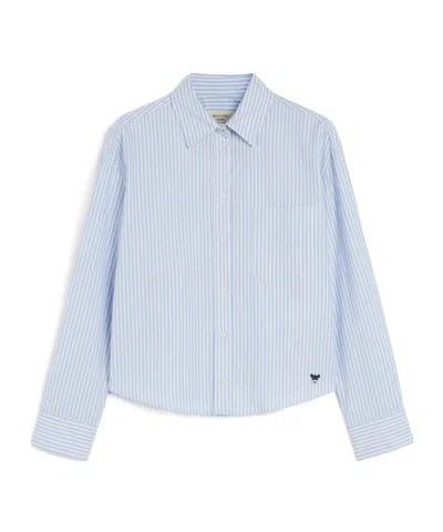 Weekend Max Mara Nuoro Striped Button-up Shirt In Blue