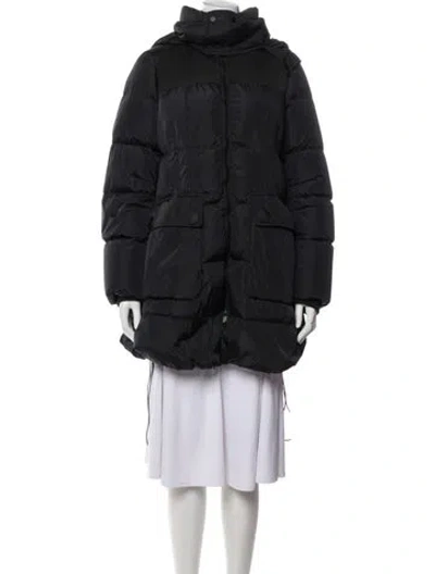 Pre-owned Weekend Max Mara Nylon Coat In Black