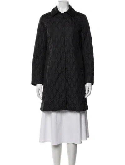 Pre-owned Weekend Max Mara Nylon Coat In Black/grey