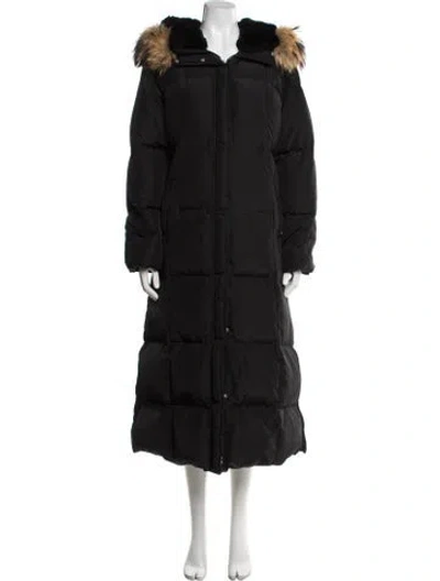 Pre-owned Weekend Max Mara Nylon Down Coat In Black