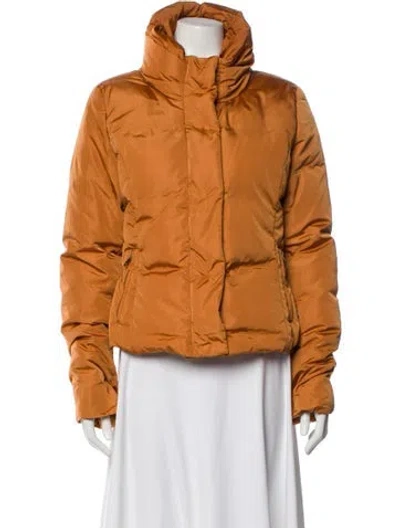 Pre-owned Weekend Max Mara Nylon Down Jacket In Brown