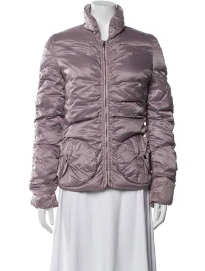 Pre-owned Weekend Max Mara Nylon Down Jacket In Purple