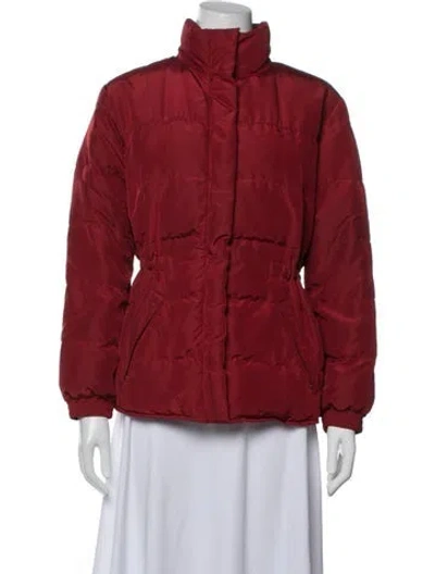 Pre-owned Weekend Max Mara Nylon Down Jacket In Red