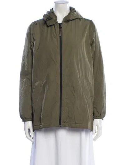 Pre-owned Weekend Max Mara Nylon Jacket In Green