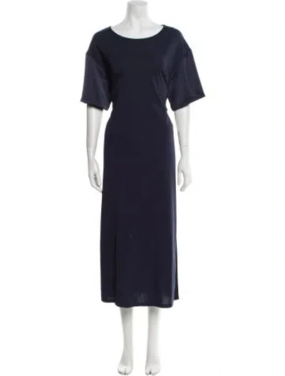 Pre-owned Weekend Max Mara Nylon Long Dress In Blue