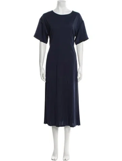Pre-owned Weekend Max Mara Nylon Long Dress In Blue