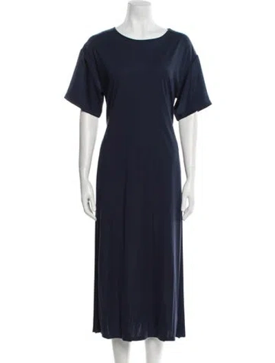 Pre-owned Weekend Max Mara Nylon Long Dress In Blue
