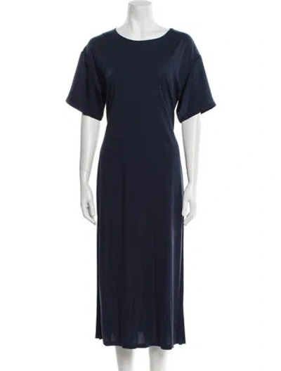 Pre-owned Weekend Max Mara Nylon Long Dress In Blue