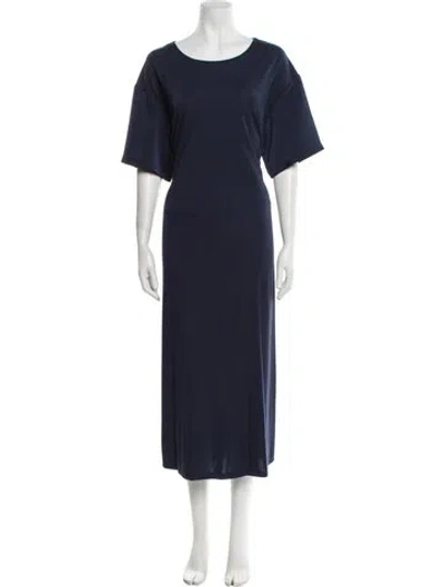 Pre-owned Weekend Max Mara Nylon Long Dress In Blue