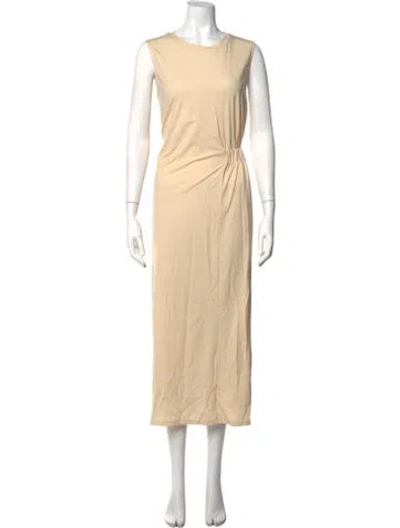 Pre-owned Weekend Max Mara Nylon Long Dress W/ Tags In Neutrals