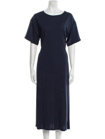 Pre-owned Weekend Max Mara Nylon Midi Length Dress In Blue