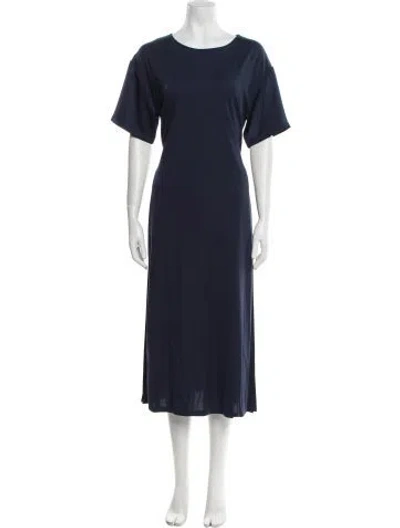 Pre-owned Weekend Max Mara Nylon Midi Length Dress In Blue