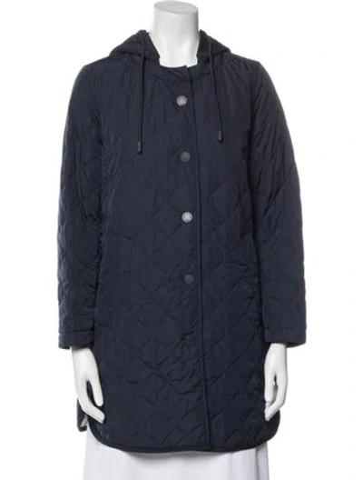Pre-owned Weekend Max Mara Nylon Parka In Blue