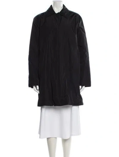 Pre-owned Weekend Max Mara Nylon Trench Coat In Gray