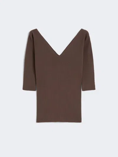 Weekend Max Mara Oceano Sweater Camel In Brown